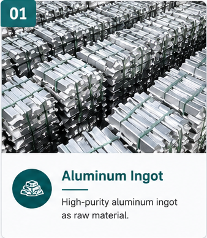 Aluminum ingot raw material for aluminum powder paste production
