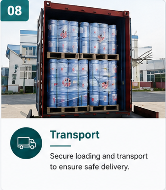 Transport for aluminum powder paste shipment